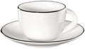 ASA Espresso Cup and Saucer A Table Ligne Noire 70 ml