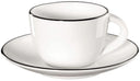 ASA Espresso Cup and Saucer A Table Ligne Noire 70 ml