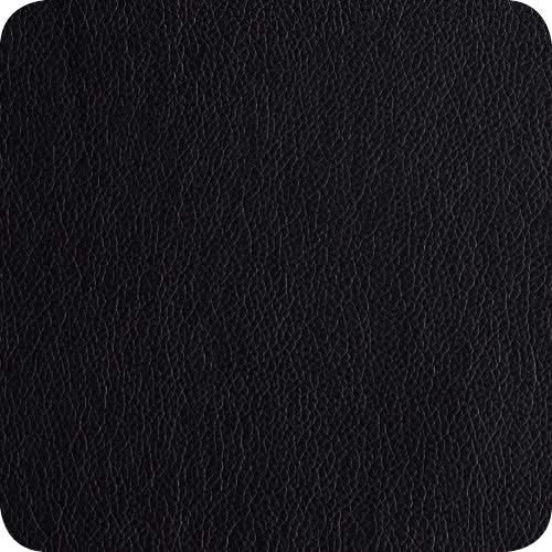 ASA Selection Coasters - Leather Optic Fine - Black - 10 x 10 cm - 4 Pieces