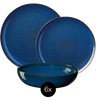 ASA Selection Dinnerware Set Seasons - Midnight Blue - 18 pieces / 6 people - 6 dinner plates, 6 side plates, and 6 bowls