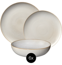 ASA Selection Dinnerware Set Seasons - Sand - 18 pieces / 6 people - 6 dinner plates, 6 side plates and 6 bowls