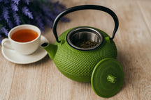 Cookinglife Teapot - Cast Iron - Green - 1.5 liters