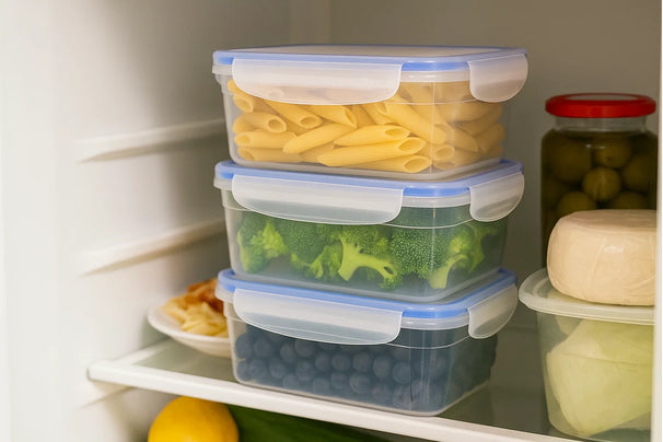 Cookinglife Clip & Fresh Storage Container 1.1 Liter - 18 x 13.5 x 8 cm - 3 Pieces