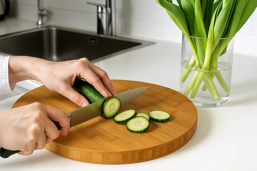 Cookinglife Cutting board  - Bamboo - ø 40 cm