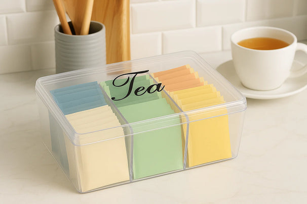 Cookinglife Tea Box Sakura Tea 6 Compartments 21 x 15 x 9 cm
