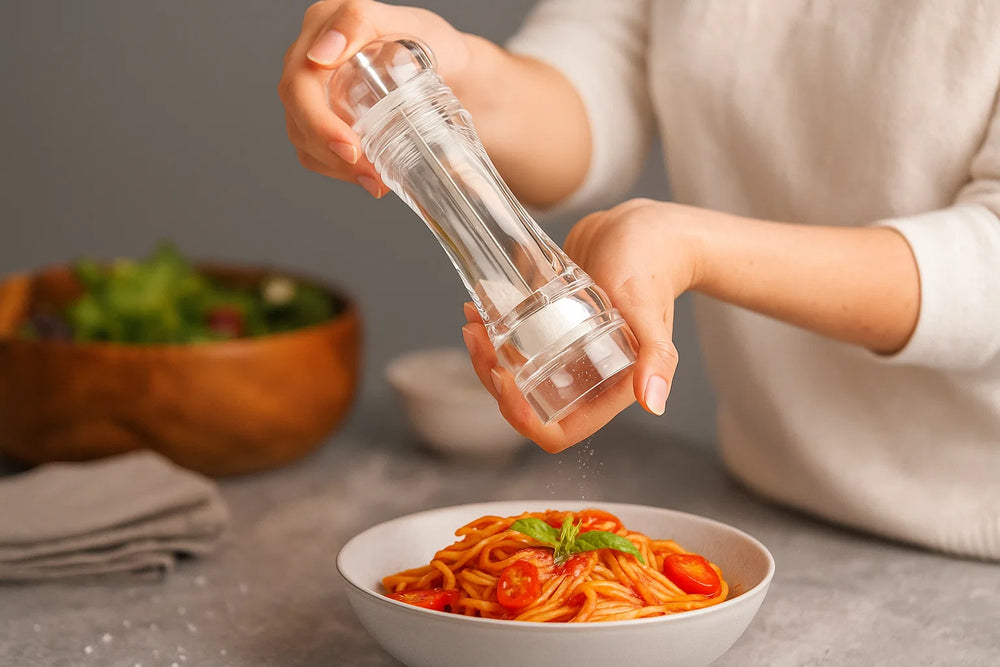 Cookinglife Pepper and Salt Mill Set Rocca Transparent - 21.5 cm