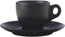 Maxwell & Williams Cup and saucer Caviar Black 80 ml