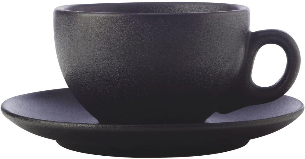 Maxwell & Williams Cup and saucer Caviar Black 250 ml