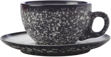 Maxwell & Williams Cup and saucer Caviar Granite 250 ml