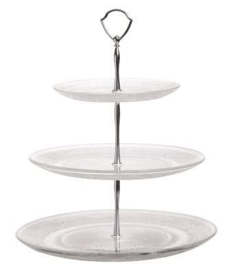 Cosy & Trendy Etagere / Serving Tower Retro - Glass - ø 18, 25 & 29 cm - 3 Layer