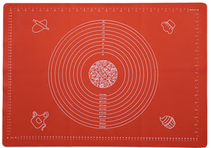 Sareva Baking mat - Silicone - Red - 70 x 50 cm - Also suitable as an oven mat