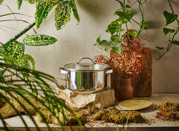 Beka Cookware Set Cicla 5-Piece - without non-stick coating - suitable for all heat sources (Cooking pots, Sauce pans & Sauté pan)