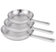 BEKA Frying Pan Set Cicla - Stainless Steel - ø 20, 24 & 28 cm - without non-stick coating - suitable for all heat sources