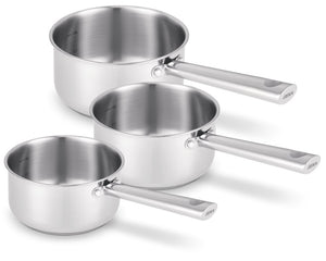 BEKA Steel Cookware Set Cicla - Stainless Steel ø 16, 18 & 20 cm - suitable for all heat sources