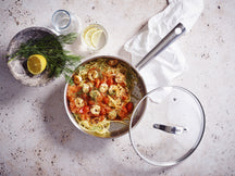 BEKA Sauté Pan with Glass Lid - Sauté Pan - Cicla - Stainless Steel - Ø 24 cm - without non-stick coating - suitable for all heat sources