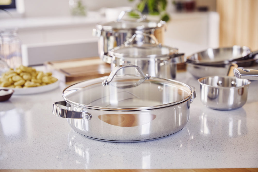 BEKA Frying Pan Cicla - Stainless Steel - ø 28 cm - without non-stick coating - suitable for all heat sources