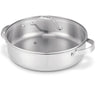 BEKA Sauté Pan with 2 Side Handles & Glass Lid - Sauté Pan - Cicla - Stainless Steel - ø 28 cm - without non-stick coating - suitable for all heat sources