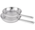 BEKA Frying Pan Set Cicla - Stainless Steel - ø 24 & 28 cm - without non-stick coating - suitable for all heat sources