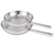 BEKA Frying Pan Set Cicla - Stainless Steel - ø 24 & 28 cm - without non-stick coating - suitable for all heat sources