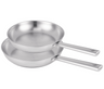 BEKA Frying Pan Set Cicla - Stainless Steel - ø 24 & 28 cm - without non-stick coating - suitable for all heat sources