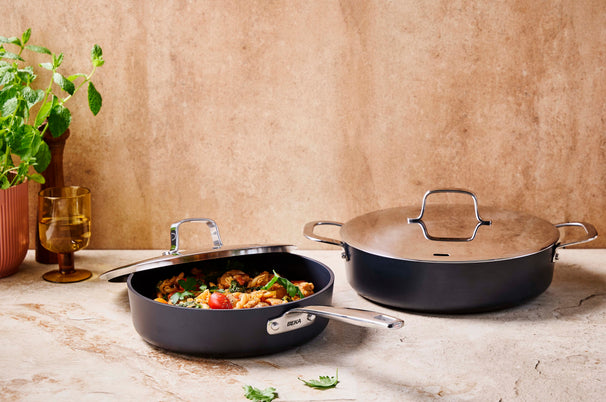 Beka Sauté Pan Maestro with lid and long handle ø 28 cm - ceramic non-stick coating - suitable for all heat sources