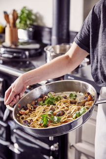 Beka Frying Pan Maestro Stainless Steel with Helper Handle ø 32 cm - without non-stick coating - suitable for all heat sources