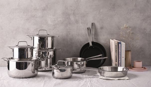 Beka Saucepan Set Maestro 5-Ply Stainless Steel 3-piece - ø 16, 18 & 20 cm - suitable for all heat sources