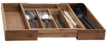 Organic Cutlery tray - Bamboo - extendable