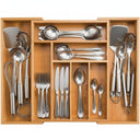  Cookinglife Cutlery tray - Bamboo - extendable - 28x34x5cm / 45x34x5cm