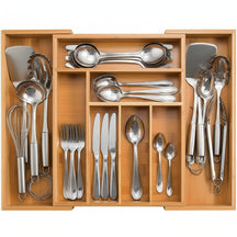  Cookinglife Cutlery tray - Bamboo - extendable - 28x34x5cm / 45x34x5cm