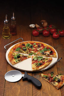 KitchenCraft Pizza Stone and Pizzames - 32 cm