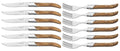 Blackwell Steak Cutlery Laguiole - Steak Knives & Forks - Olive Wood - 12 Pieces