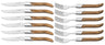 Blackwell Steak Cutlery Laguiole - Steak Knives & Forks - Olive Wood - 12 Pieces