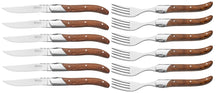 Blackwell Steak Cutlery Laguiole - Steak Knives & Forks - Rosewood - 12 Pieces