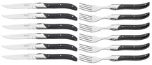 Blackwell Steak Cutlery Laguiole - Steak Knives & Forks - Pakka wood- 12 Pieces