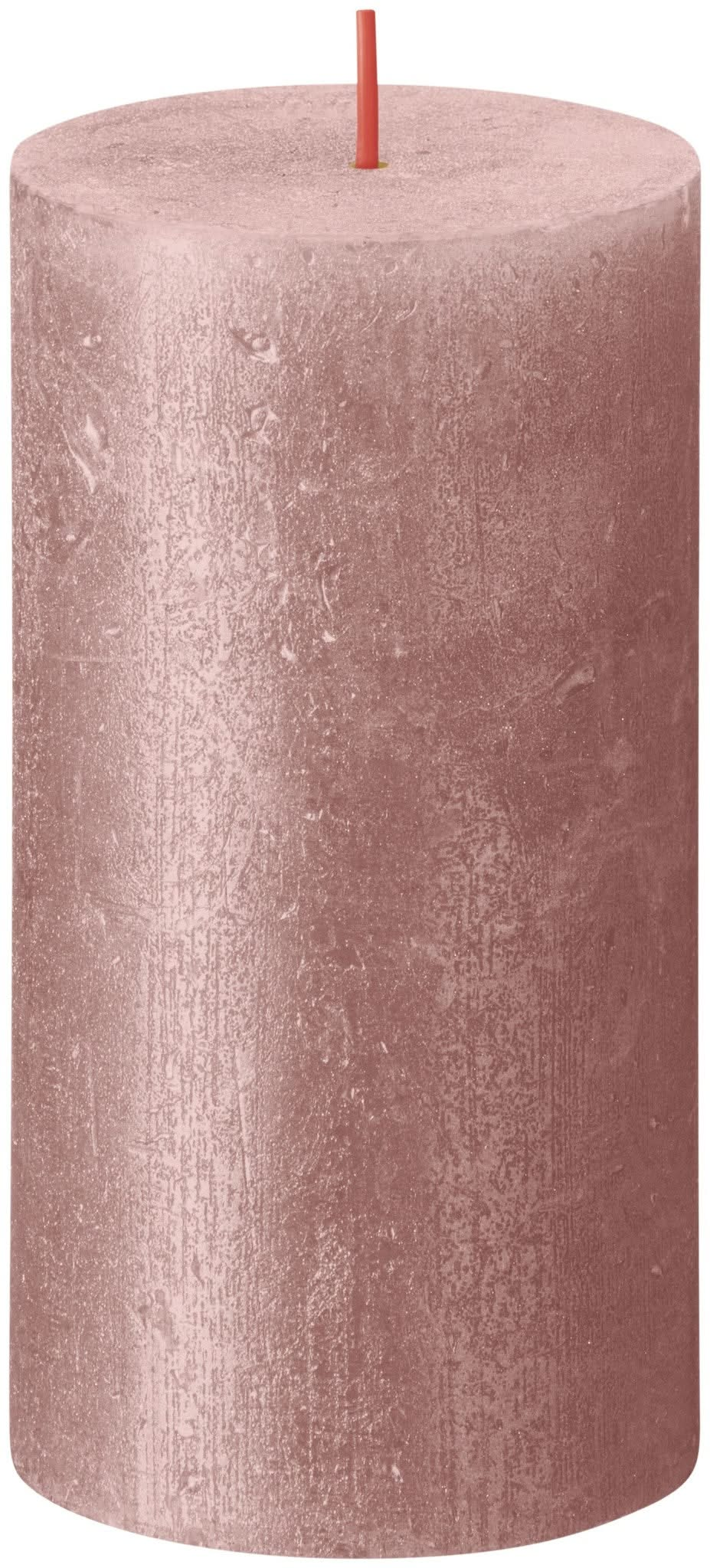 Bolsius Blunt candle Shimmer Pink - 13 cm / ø 7 cm