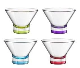 Bormioli Rocco Ice cream coupe Ypsilon Colored 375 ml - 4 pieces