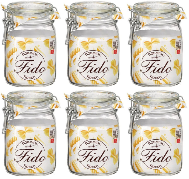 Bormioli Rocco Weck jars Fido 11 x 11 cm / 1 liter - 4 pieces