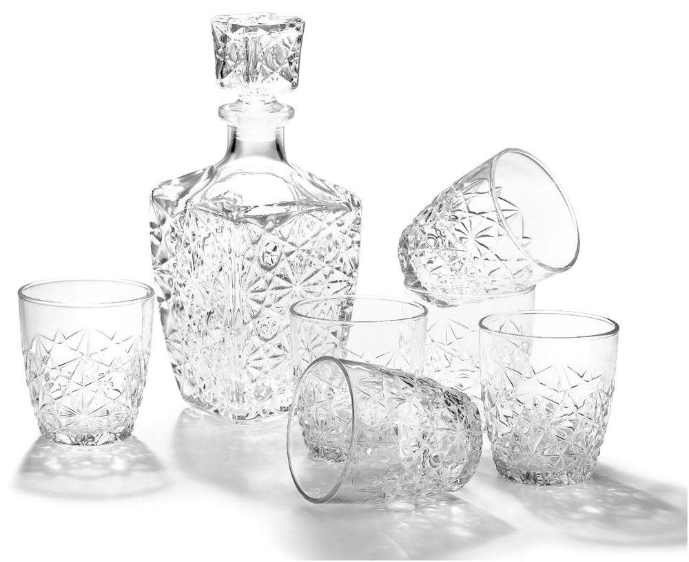 Bormioli Rocco Whiskey Set Dedalo - 7 piece set