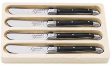 Laguiole Style de Vie Butter Knives Black - 4 pieces