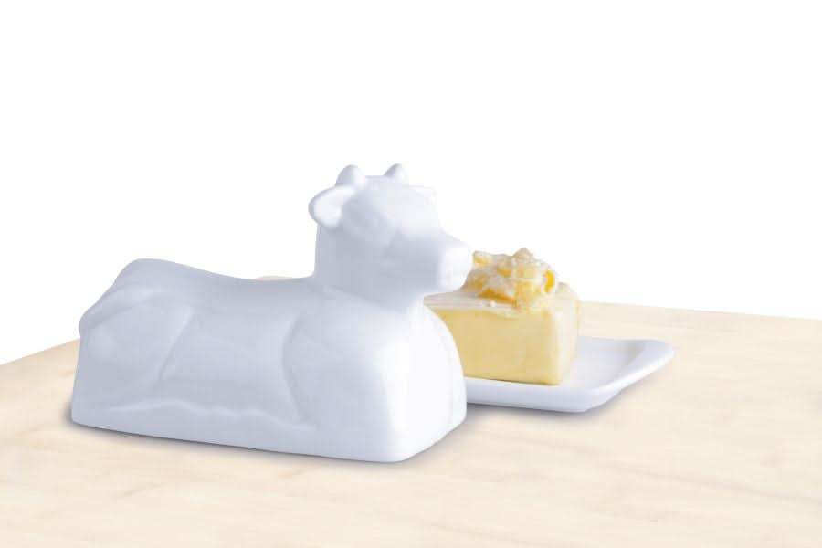 Imperial Kitchen Butter dish Porcelain - Cow - 20 x 12 cm