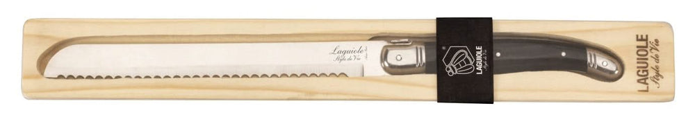 Laguiole Style De Vie Bread Knife Black