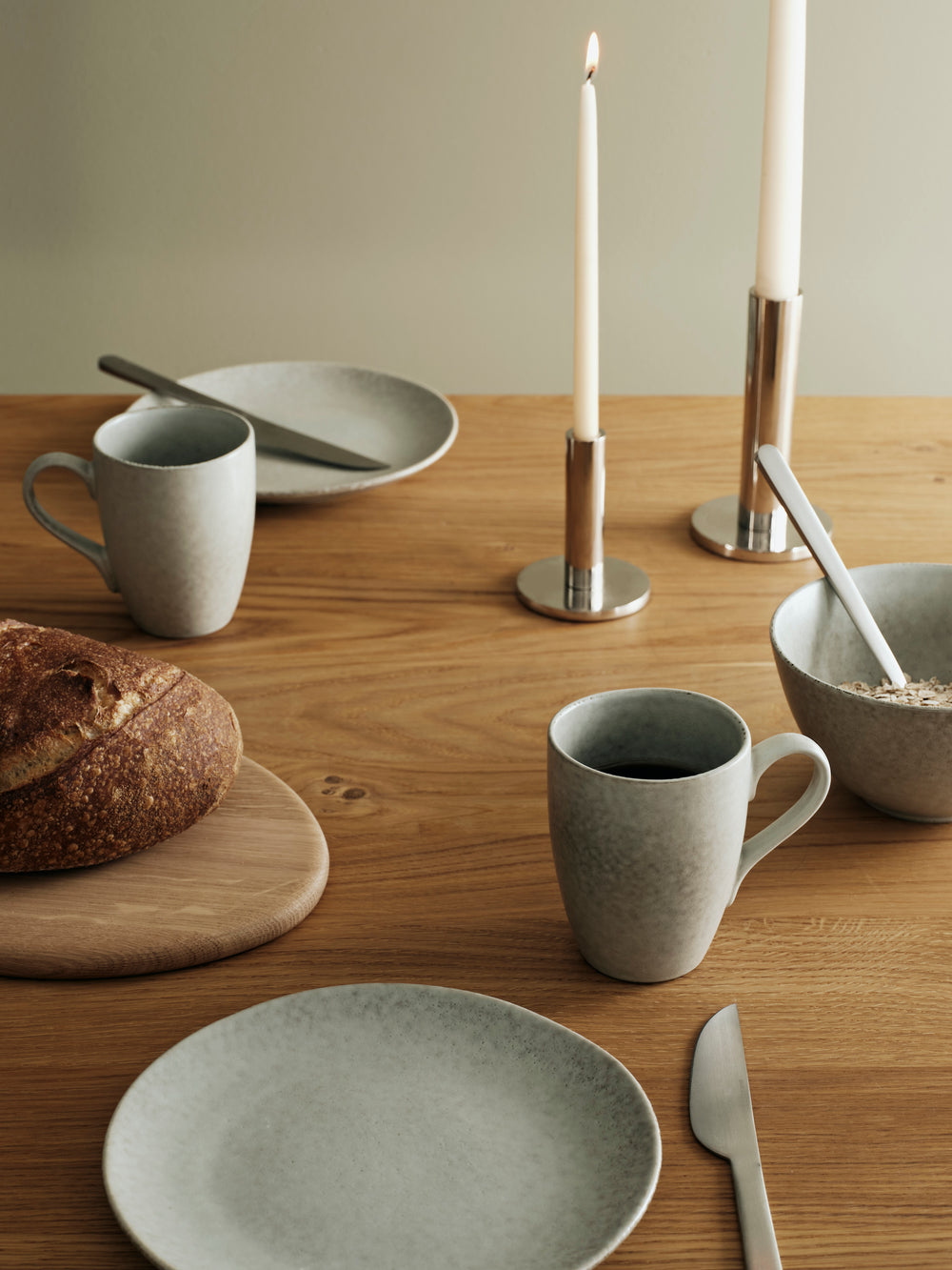 Broste Copenhagen Breakfast Set Nordic Marsh 12-piece / 4 persons - 4 breakfast plates, 4 bowls and 4 cups