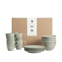 Broste Copenhagen Breakfast Set Nordic Marsh 12-piece / 4 persons - 4 breakfast plates, 4 bowls and 4 cups