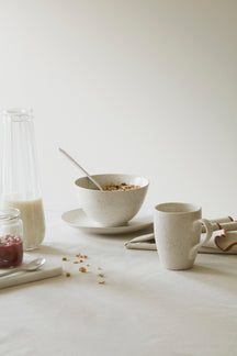 Broste Copenhagen Breakfast Set Nordic Vanilla 12-piece / 4 persons - 4 breakfast plates, 4 bowls and 4 cups