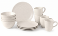 Broste Copenhagen Breakfast Set Nordic Vanilla 12-piece / 4 persons - 4 breakfast plates, 4 bowls and 4 cups