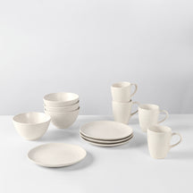 Broste Copenhagen Breakfast Set Nordic Vanilla 12-piece / 4 persons - 4 breakfast plates, 4 bowls and 4 cups