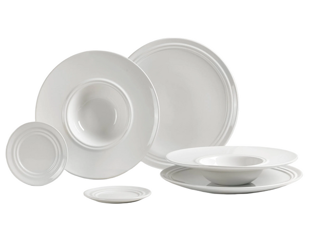 Broste Copenhagen Dinnerware Set Stevns 6-piece / 2 persons - 2 dinner plates, 2 pasta plates and 2 side plates