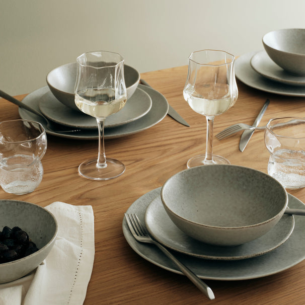 Broste Copenhagen Dinnerware Set Nordic Marsh 12-piece / 4 persons - 4 dinnerplates, 4 breakfast plates and 4 bowls