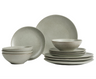 Broste Copenhagen Dinnerware Set Nordic Marsh 12-piece / 4 persons - 4 dinnerplates, 4 breakfast plates and 4 bowls